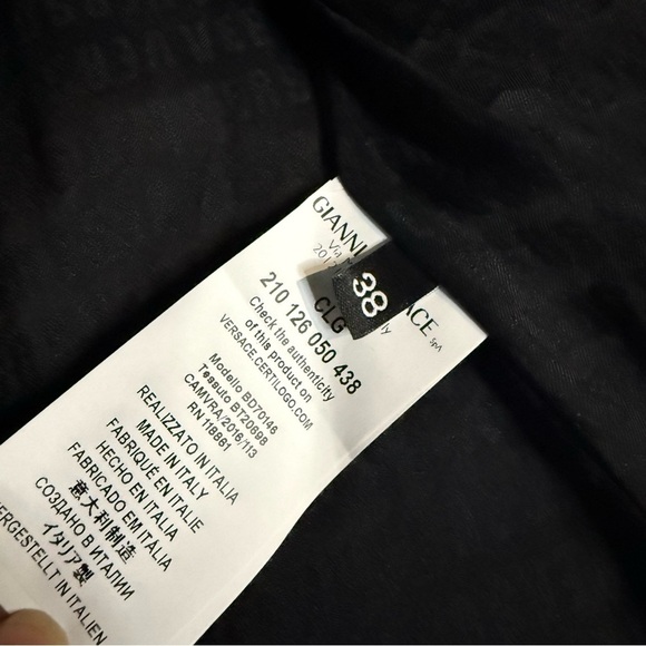 Versace Versus Black Trench Coat for Women - Picture 9 of 12